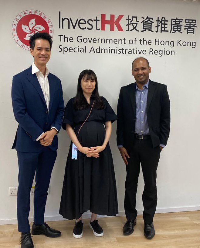 It’s always a pleasure to see former students succeed.  Here, working with Sapumal, a former PhD student, on an exciting global Carbon registry solution with major Inter-Governmental organizations. Connecting students to work together! Our booth at HK fintech week!