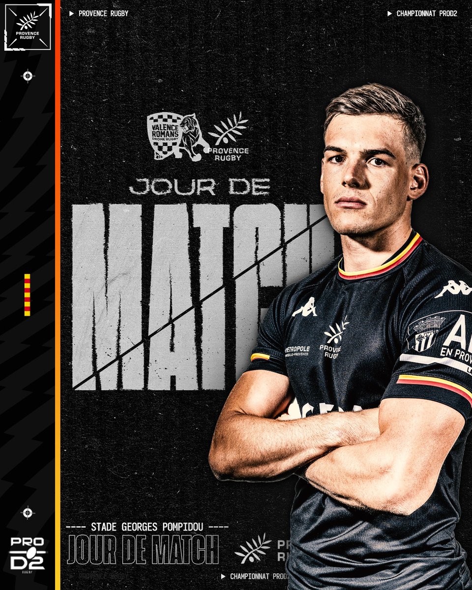 ProvenceRugby's tweet photo. 🔥 𝗣𝗿𝗲̂𝘁𝘀 𝗮𝘂 𝗰𝗼𝗺𝗯𝗮𝘁 ! 

Les Noirs sont à @VRDRrugby aujourd'hui pour la 9ème journée de championnat de @rugbyprod2 !

#ProD2 #VRDRPR https://t.co/m5VLQiOJ3n