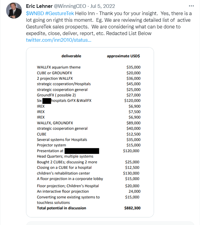 Actionteam2Team's tweet photo. @TruthToPower23 @Bumblebees12346 @SamKnows7 Hello
Did you read this crazy projection where Eric stated WNBD could do 100 million per year bus ? No you have not been here as long as some. Why don't you inform yourself instead of misleading like Eric does. There's more like recent July 2022 or he said GT 50 mil in 5 yrs. https://t.co/bOvoeI6TKU