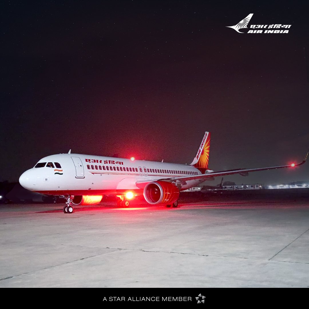 We’re happy to share with you that our newest @Airbus A320neo, VT-RTQ, touched down at Delhi today. Our fleet is expanding rapidly and we look forward to having you onboard on these aircraft soon. #FlyAI #AirIndia #A320neo