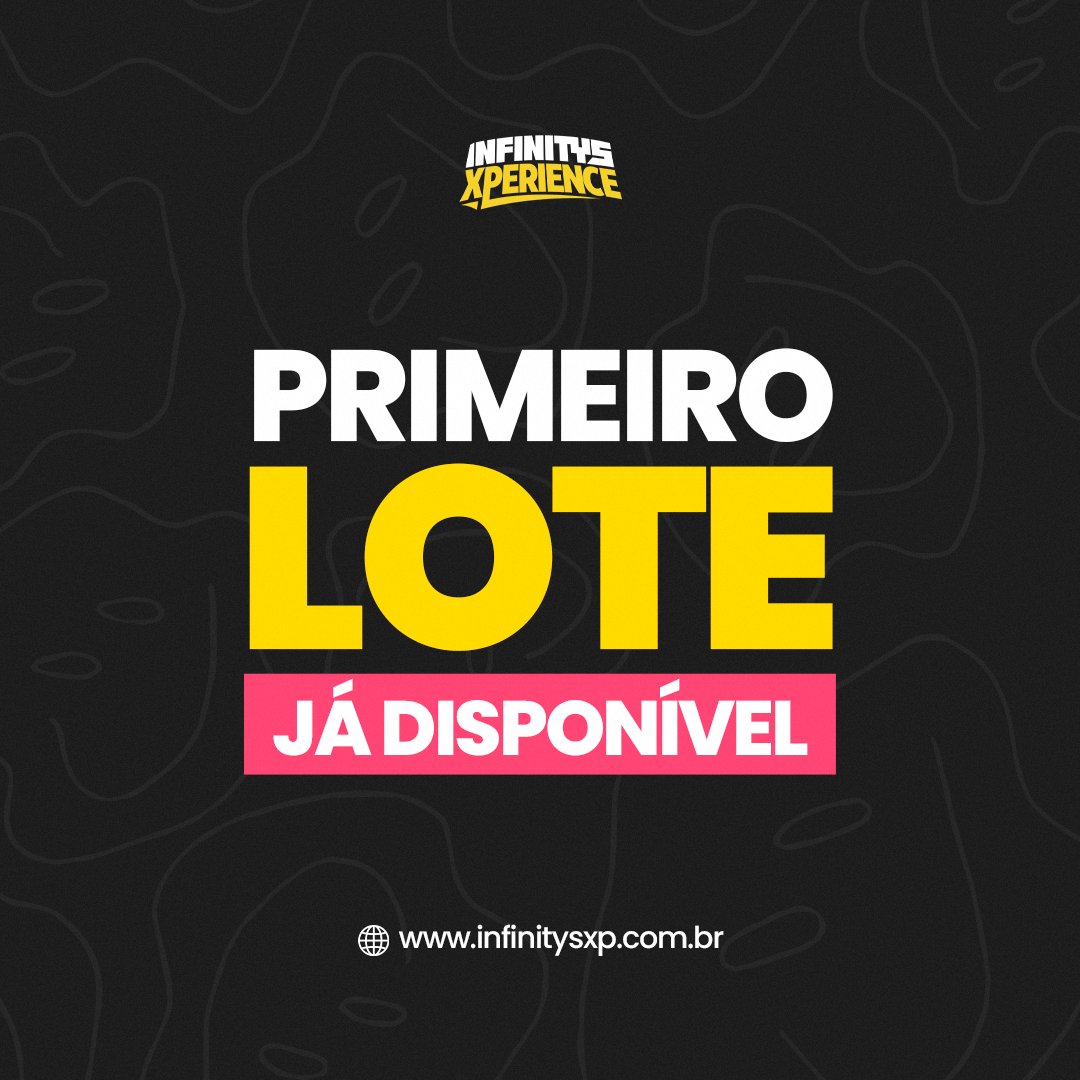 infinitysxp's tweet photo. 🚨 ATENÇÃO! Primeiro lote já disponível no site!

Mas fiquem alertas... surpresas estão chegando no Infinitys XP 🤪

A programação está só no início 👀

#Infinitysxp #Linhares #EspiritoSanto https://t.co/31yvceyjYW