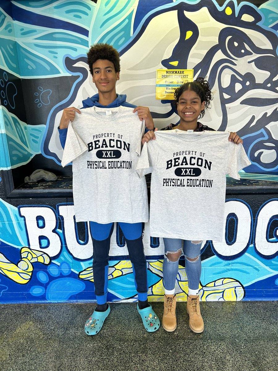 October PE Students of the Month! These students have been doing a great job during our fitness challenge unit. Keep up the great work! 🏃🏼‍♂️ <a href="/BCSDBulldogs/">Beacon Athletics</a>