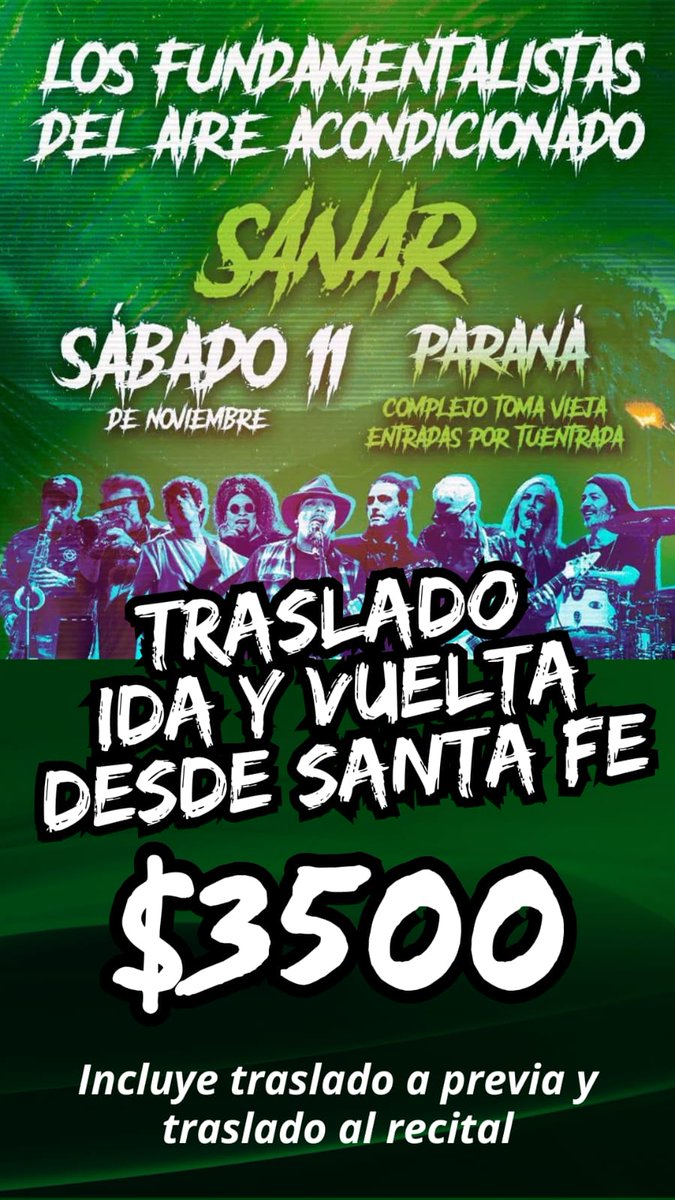 Rollingfromroma's tweet photo. Último bondi a Finisterre⚡️✨🔥 #FDAA #Parana @LosFundaok @Indio_Solari_ok https://t.co/EOZd6E1chf