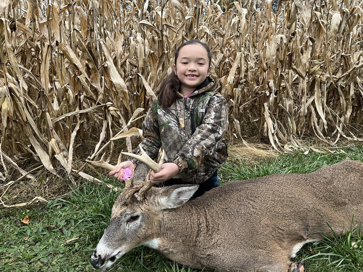 Incredibly proud dad moment… my kiddo took her 2nd buck yesterday evening! 
I waited to track until 5am today… I should have listened to her and just tracked last night
He was down in a thicket literally 30 yds from where she shot him.
#bowhunting #outdoorfamily #startemyoung