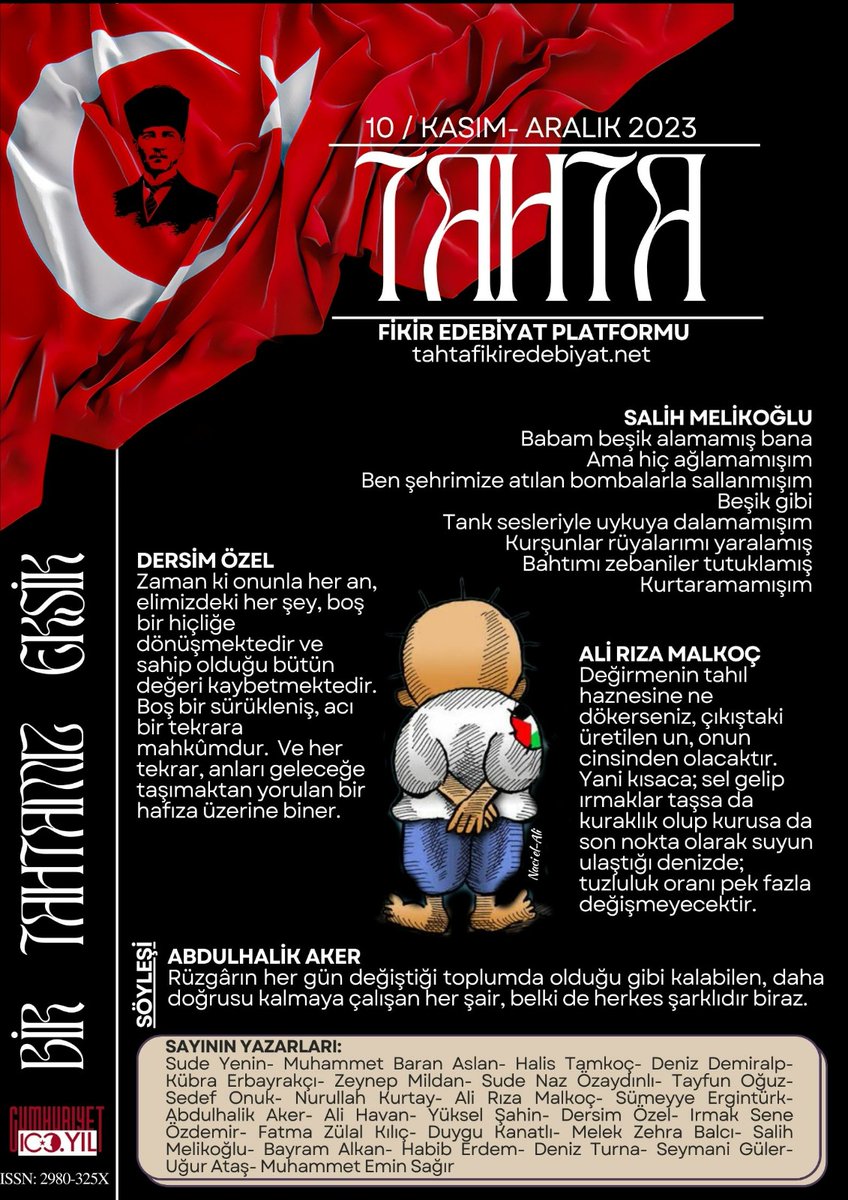 Su Kasidesi üzerine yazdım tahtafikiredebiyat.net'de. Dergi çalışanları var olsunlar.