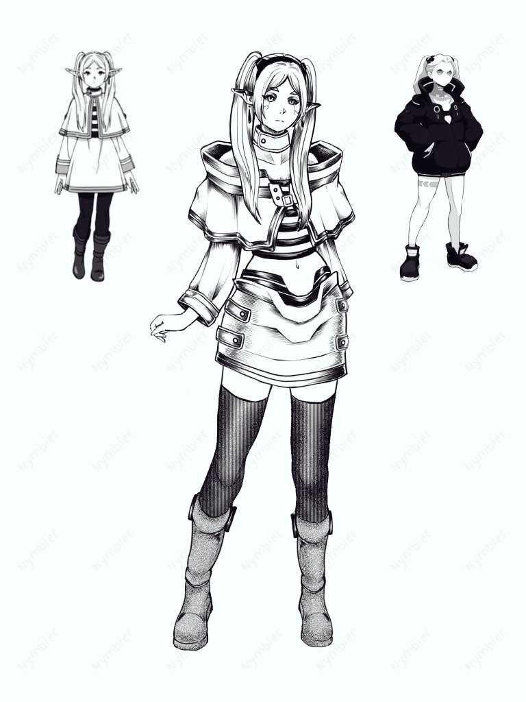 FrieBecca 🥴✨

#frieren #FrierenBeyondJourneysEnd #CyberpunkEdgerunners #Rebecca #crossover #fanart #animegirl #AnimeArt #mangaart