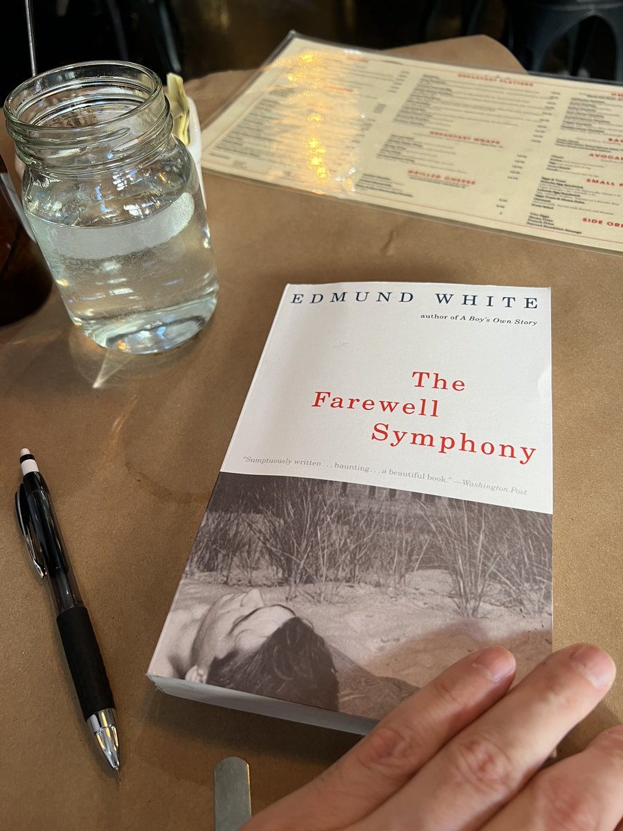 “But he was right that to the degree a writer has metamorphosed his blood into ink his is an abandoned body. Or if the writer still has a personality, it is full of sharps &amp; flats at odds with the tuned melody emitted by his writing. — Edmund White, The Farewell Symphony