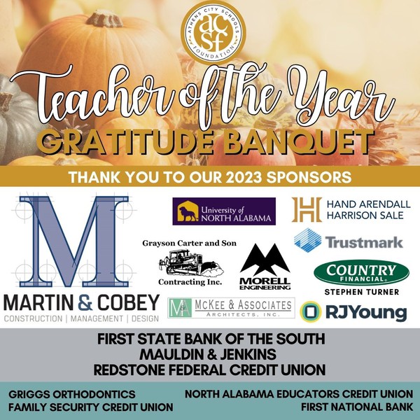 foundation_acs's tweet photo. Congrats to the 2023-2024 Teachers of the Year!  The Foundation looks forward to celebrating these teachers at the annual Teacher of the Year Gratitude Banquet next week! This event would not be possible without the support of our generous sponsors!
https://t.co/nRtJ1H59iL https://t.co/mCNDeyg7zF