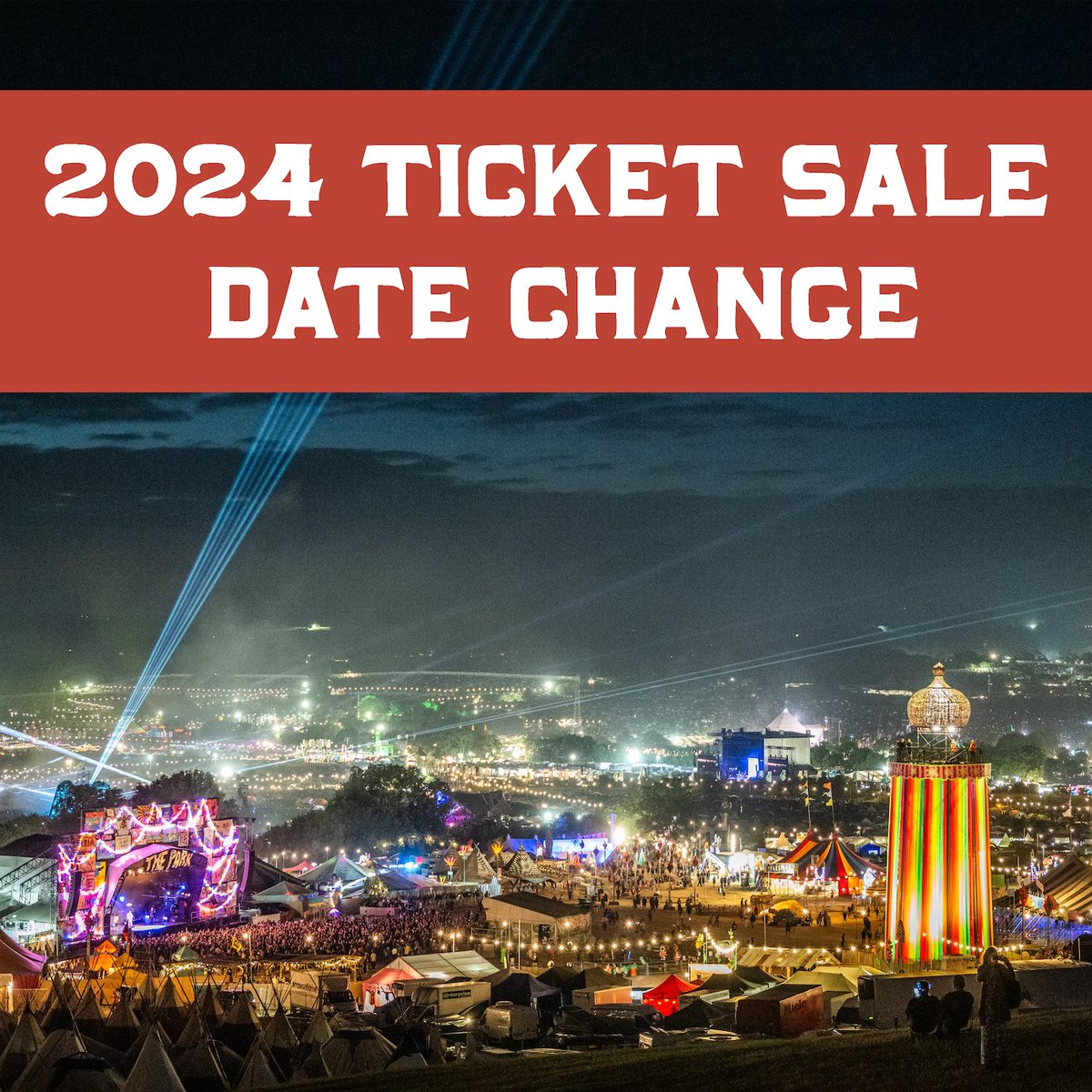 This year's Glastonbury ticket sale has been moved back by two weeks. This is to ensure that everyone who would like to buy a ticket is registered and therefore eligible to purchase one. The new dates for Glastonbury ticket sale are as follows: TICKETS PLUS COACH TRAVEL ON…