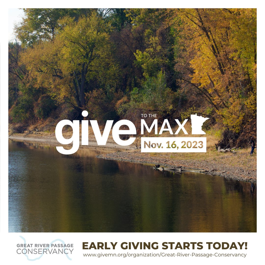 GRPassage's tweet photo. Give to the Max Day Early Giving is underway! #GTMD23

https://t.co/Nb1xPtMEEK

Why give to Great River Passage Conservancy? https://t.co/wiwfGR4FgN