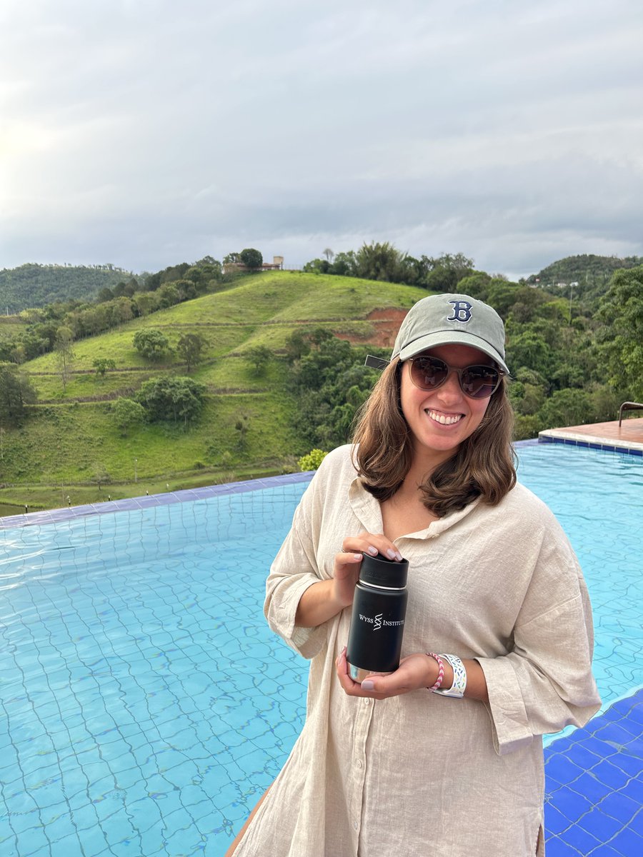 Jessica drank from her Wyss thermos to stay hydrated in the heat of Águas de Lindoia, Brazil. #WyssInTheWorld