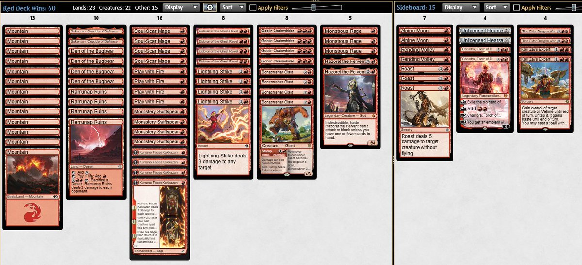 Tiago_Cygnus's tweet photo. 🏆n.8 in Pioneer! ~Insert Titanic it's been 84 years meme
Used to play some MonoRed at the beggining of Pioneer, when Humans wasn't a deck yet. Saw showtime_'s list on a top8 and it was pretty close to what I used to play, so decided to give it a try. Deck is great!

@fireshoes https://t.co/OwAzMn3SBt