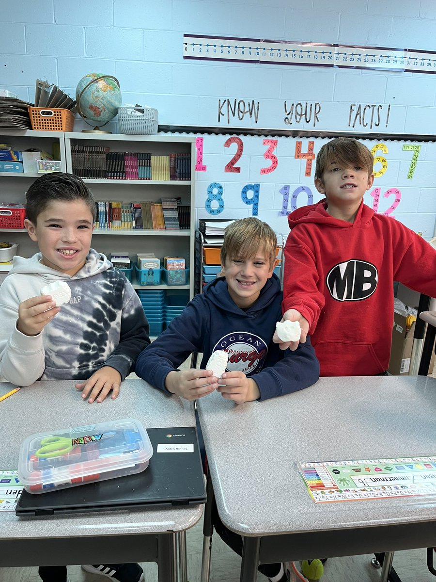 MsPoznak's tweet photo. Today we celebrated finishing our first reading unit! We read Tiger Rising. We carved soap (like Rob’s wood carvings) into important symbols from the book. This was a great lesson on symbolizism and a fun way to wrap up the unit. 🐯📚😊 @MBS_Pride @meagcavanaugh @owens_teach https://t.co/HiIph0bv7w