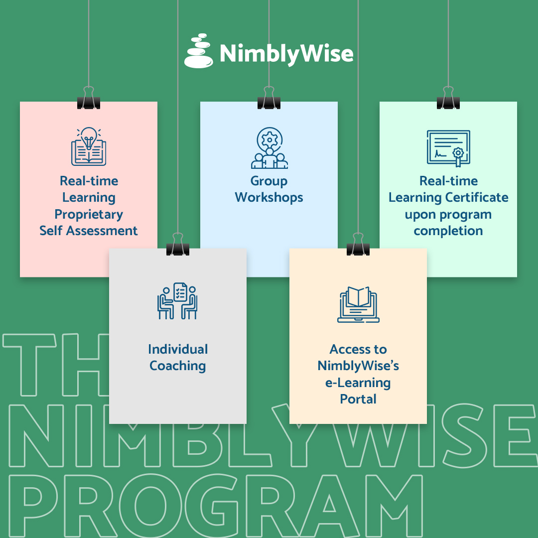 The world of work is always changing, but can you keep up? Let NimblyWise’s training programs and expert coaches prepare you for the journey forward.

Learn more here: nimblywise.com