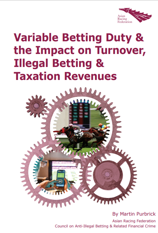 WorldTote's tweet photo. Martin Purbrick, Chairperson, Asian Racing Federation  Council on Anti-Illegal Betting and keynote at WoTA’s Forum today announces the release of the report: Variable Betting Duty and the Impact on Turnover, Illegal Betting and Taxation Revenues
Download: https://t.co/HXxBE8qGPR https://t.co/CrrMcYeP7I