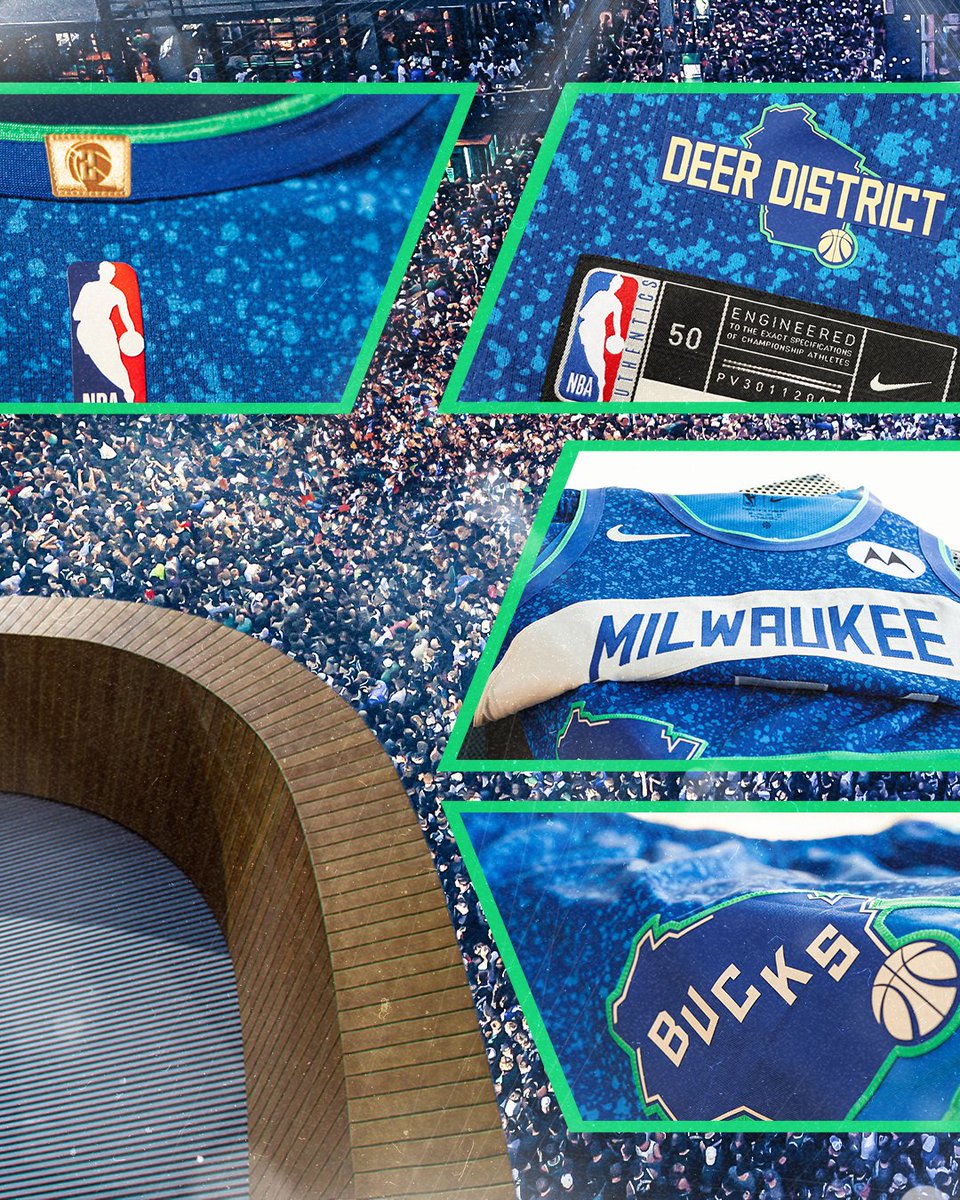 Bucks's tweet photo. Patterned from the masses gathered in Deer District.

Inspired by the unmatched passion in Fiserv Forum. https://t.co/zdms9Mltrv