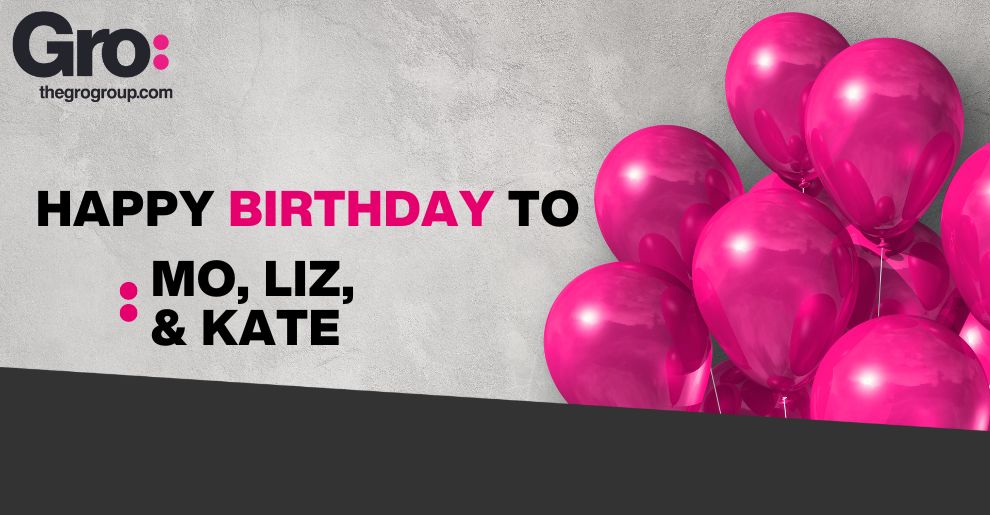 theGrogroup (@thegrogroup) on Twitter photo Belated Happy Birthday to Mo Bury and Liz Whitaker who celebrated their birthdays at the end of October! And a big early shoutout to Kate Hennig, who's celebrating her birthday this month from all of us at <a href="/theGrogroup/">theGrogroup</a> 🎁 #HappyBirthday #Celebration #Team Belated Happy Birthday to Mo Bury and Liz Whitaker who celebrated their birthdays at the end of October! And a big early shoutout to Kate Hennig, who's celebrating her birthday this month from all of us at <a href="/theGrogroup/">theGrogroup</a> 🎁 #HappyBirthday #Celebration #Team