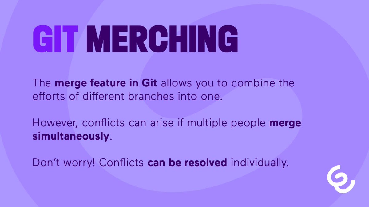EnreachLabs's tweet image. Master the art of merging and keep your codebase captivating! 🪄✨
#GitMerging #Programming #Coding #SoftwareEngineer #SoftwareDevelopment #WeAreEnreachLabs #WorkWonders #Enreach #Enreachers