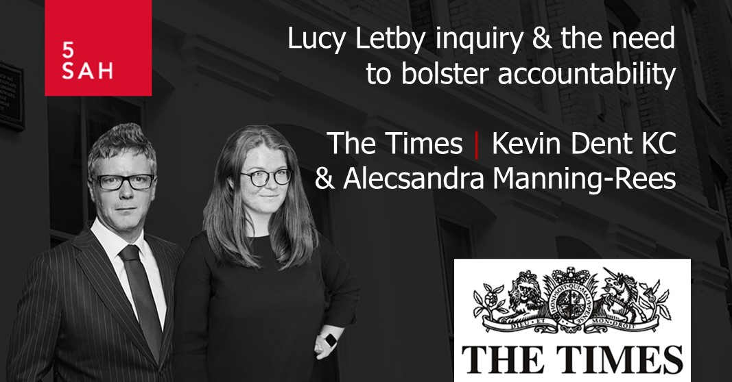 Lucy Letby inquiry and the need to bolster accountability: Kevin Dent KC, @KJDbarrister and Alecsandra Manning-Rees, @afmr283 write for @thetimes The Thirlwall Inquiry could play an important role by bolstering regulation and accountability bit.ly/5SAHKDKCAMR