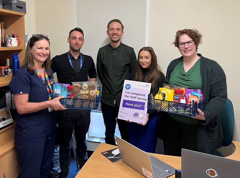 *GHT STAFF*
Congratulations to the Ophthalmology Research and Training team who have won a hamper of goodies for the team with the highest staff survey response rate over the last week!

Could your team be next? Just fill in your Staff Survey. #NSS2023