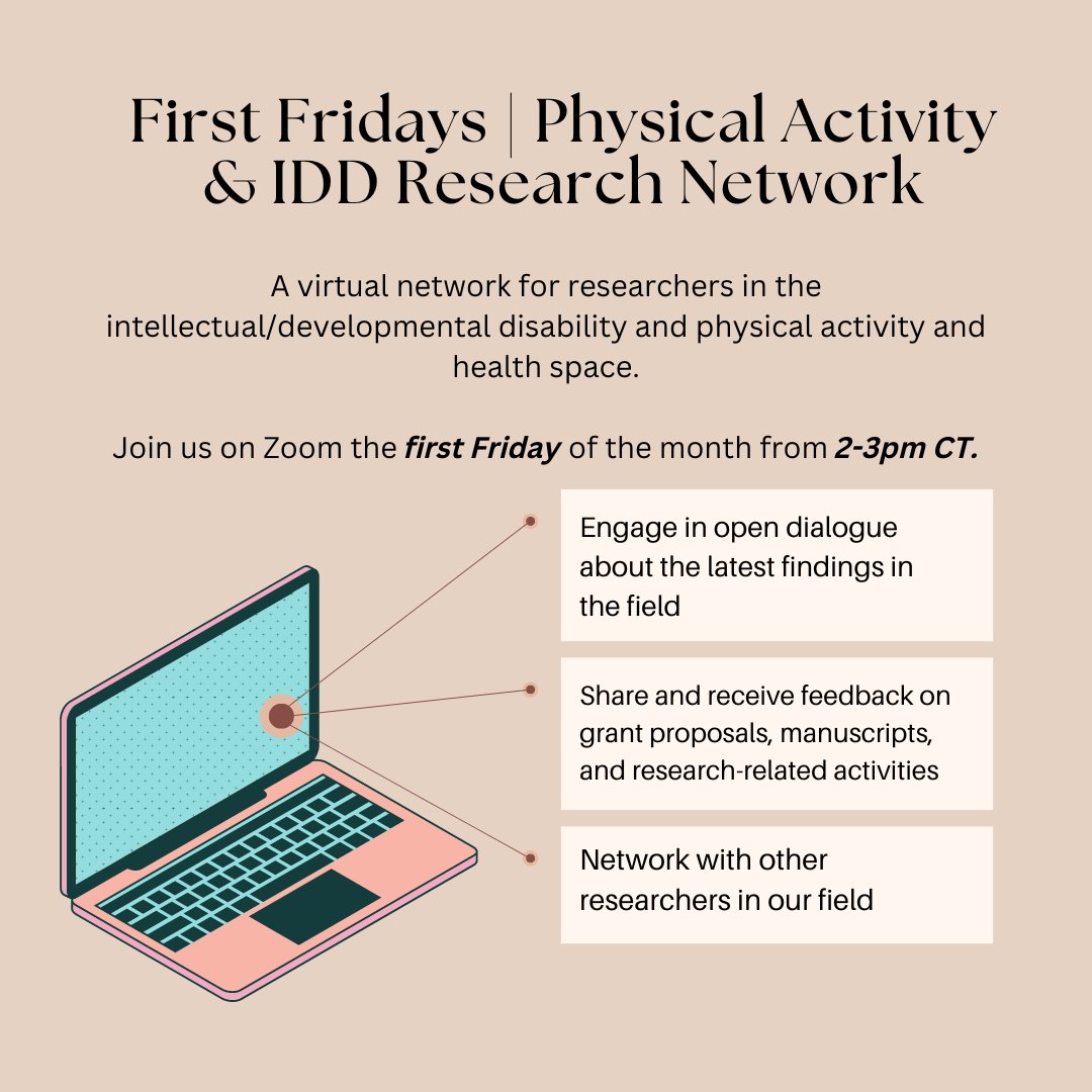 Michaela Schenkelberg, PhD, MPH (@m_schenkelberg) on Twitter photo Happening this Friday! This week <a href="/chrisjoycept/">Chris Joyce</a> will be leading a discussion on high intensity training for adolescents with Down syndrome.
🏋🏼♀️
If you'd like to join our virtual research network, please get in touch with <a href="/bchelsel/">Brian Helsel, PhD, MS, CSCS</a> who is coordinating the group while I'm on leave! Happening this Friday! This week <a href="/chrisjoycept/">Chris Joyce</a> will be leading a discussion on high intensity training for adolescents with Down syndrome.
🏋🏼♀️
If you'd like to join our virtual research network, please get in touch with <a href="/bchelsel/">Brian Helsel, PhD, MS, CSCS</a> who is coordinating the group while I'm on leave!