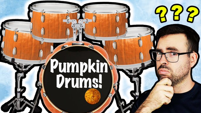 I made a drumset out of pumpkins! Check it out here: https://t.co/UWhYa7YS2c https://t.co/0iwtgDhEaa<a href="/tag/wgipercussion"class="tags"><span>#wgipercussion</span></a><a href="/tag/wgi2024"class="tags"><span>#wgi2024</span></a>