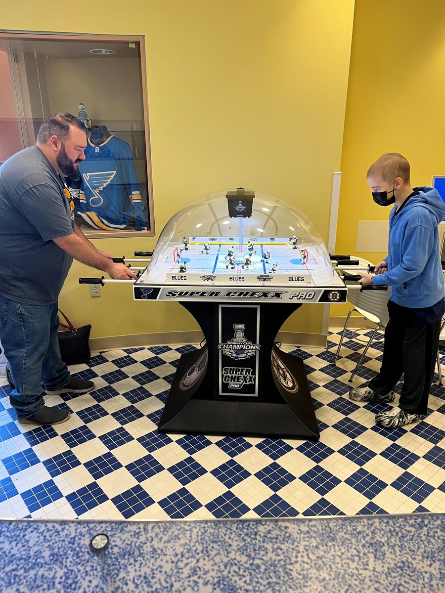 ExtraLifeSTL's tweet photo. Extra Life STL gamers, Shea, Matt and Tim playing games to help #changekidshealth at CMN-STL member hospital, @cardinalglennon.

Join us for Extra Life Game Day on November 4th, and you too can play games to help heal kids. Register here: https://t.co/KcEmAxZhMN https://t.co/H54GShzDfC