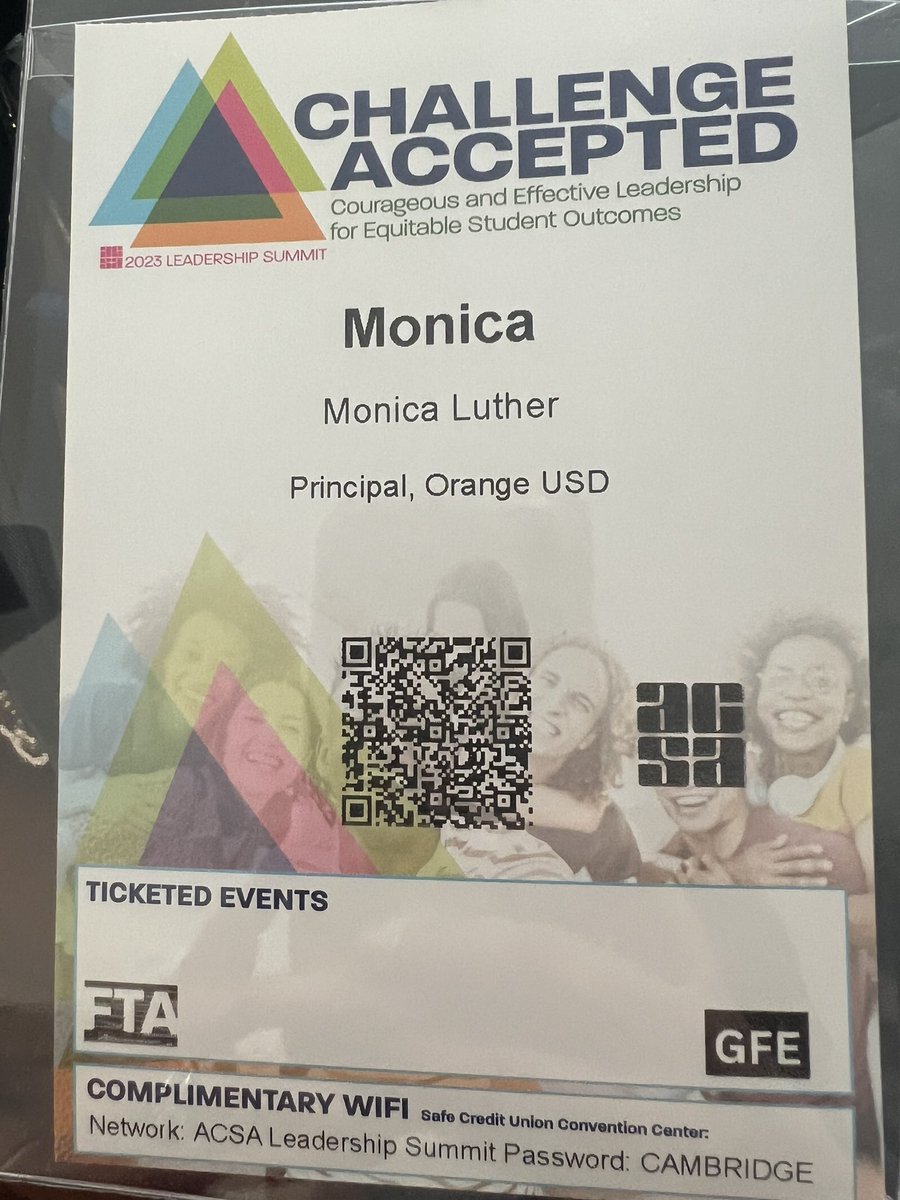 mlutherliteracy's tweet photo. Thrilled to be a #firsttimeattendee for @ACSA_info Leadership Summit representing @ACSAXVII and my own @OrangeUnifiedCA Love to learn about leading! @Yorba_DrLuther https://t.co/HFi90WCIbq