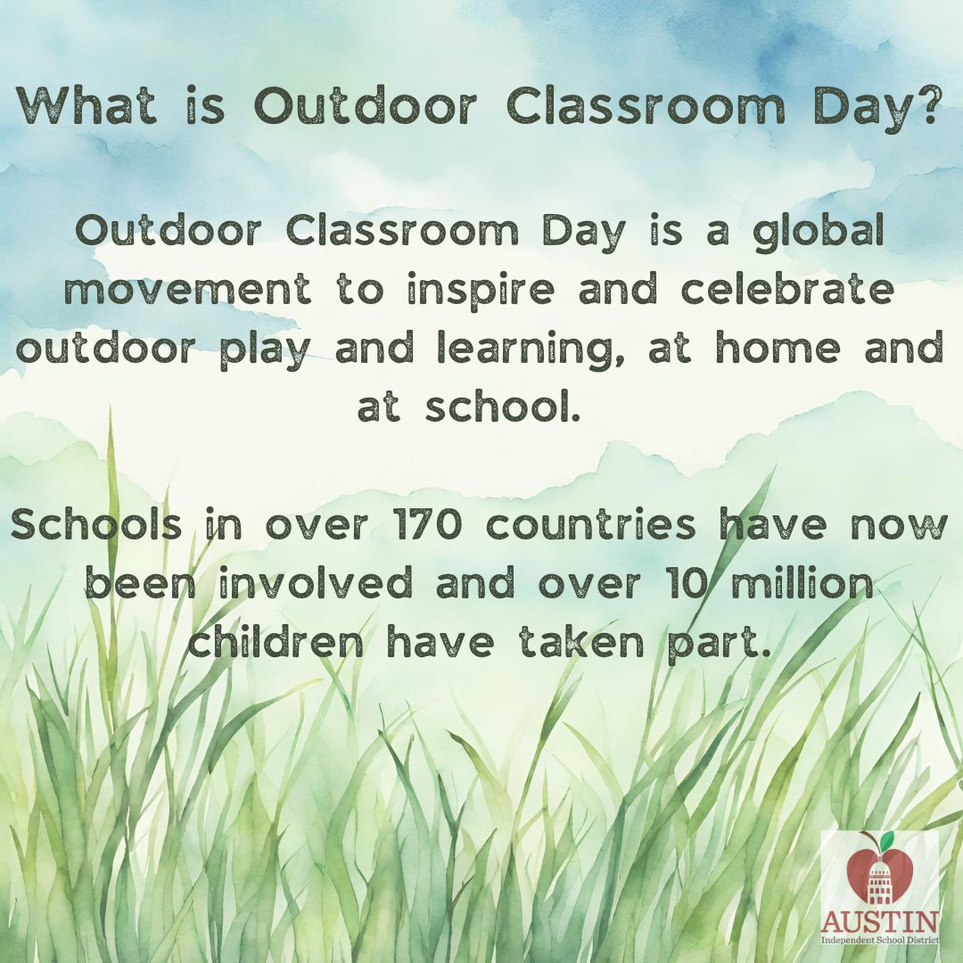 Happy #OutdoorClassroomDay! How are you taking your class outside on this beautiful day?