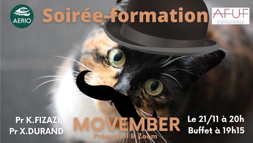 Rendez-vous le 21 novembre à 20h à @HopitalSaintJo pour une soirée de formation sur le cancer du testicule #Movember Les Professeurs Xavier DURAND et Karim Fizazi nous feront l’honneur de venir présenter les mises à jour des recommandations et les nouveautés