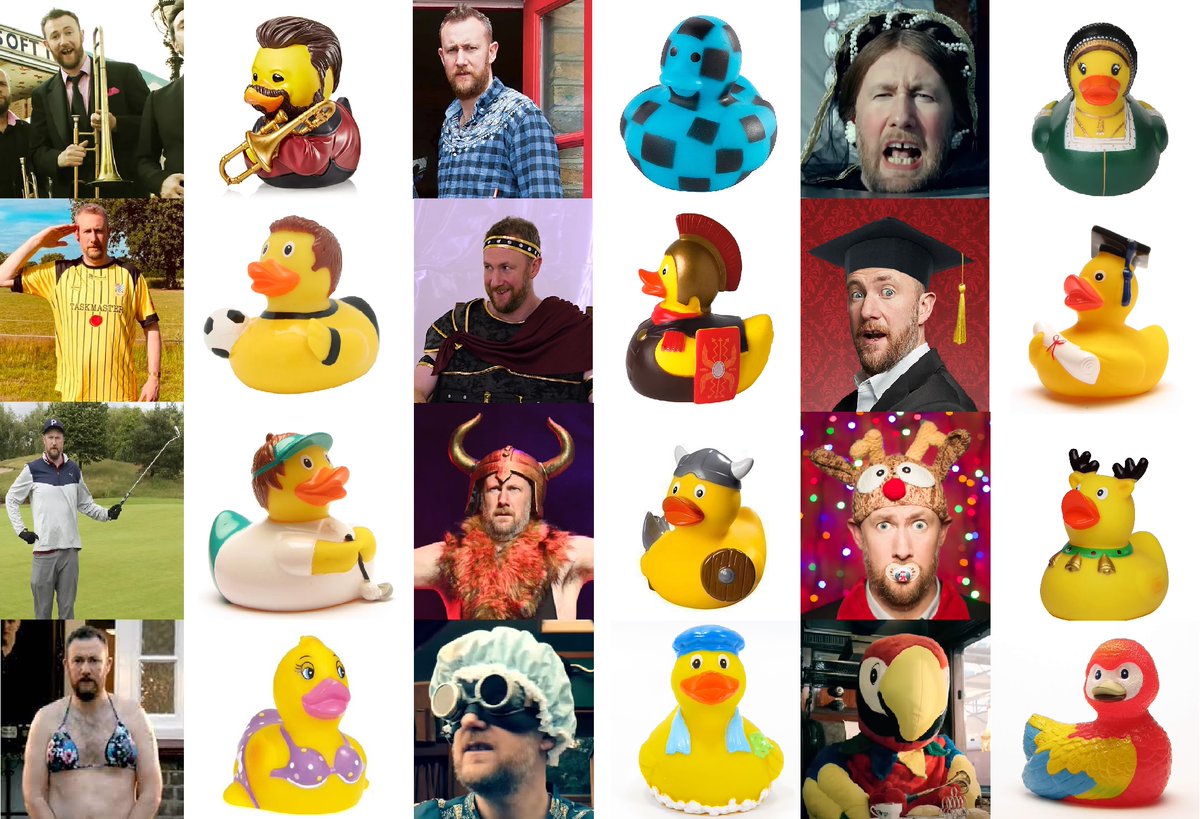 JGAdventureZone's tweet image. Alex Horne as rubber ducks @AlexHorne @hornesection #Taskmaster
