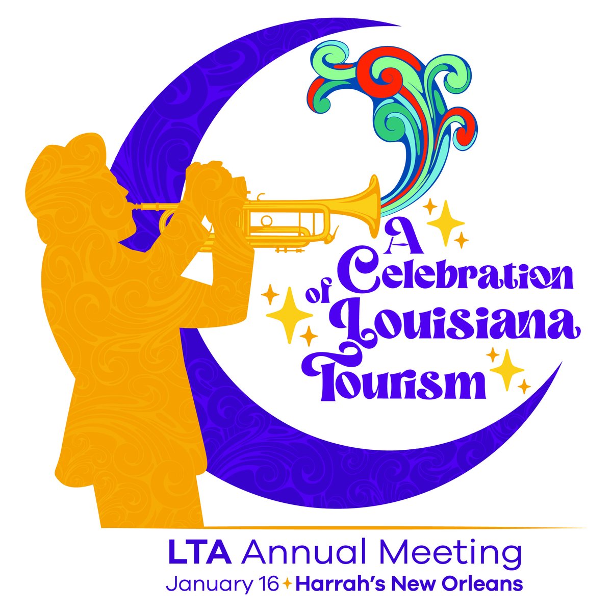SAVE THE DATE - LTA is celebrating tourism at our Annual Meeting! ⬇️ 📅 January 16, 2024 📍 @harrahsnola