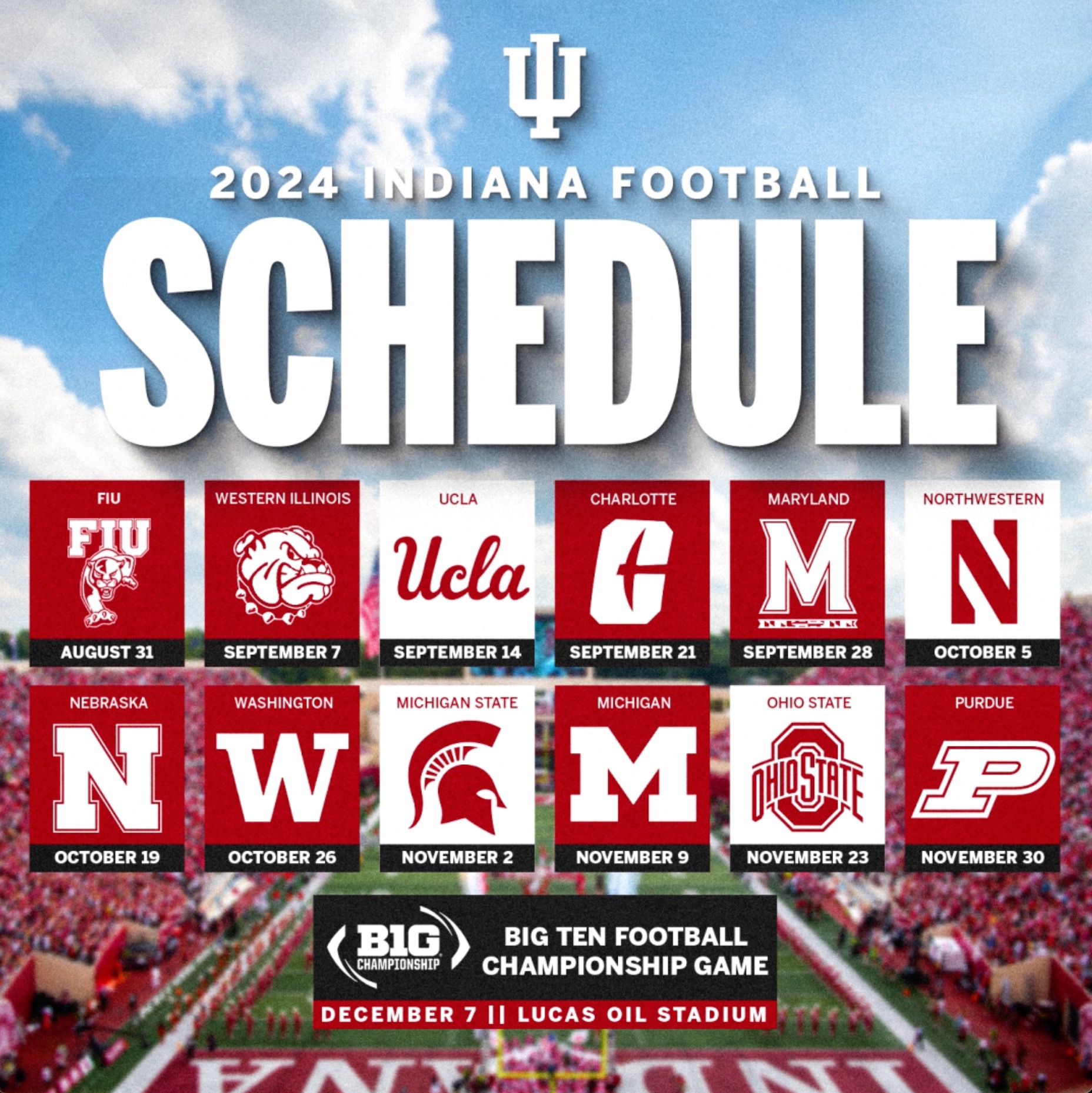 Iu Football Schedule 202425 25th Angy Carlota