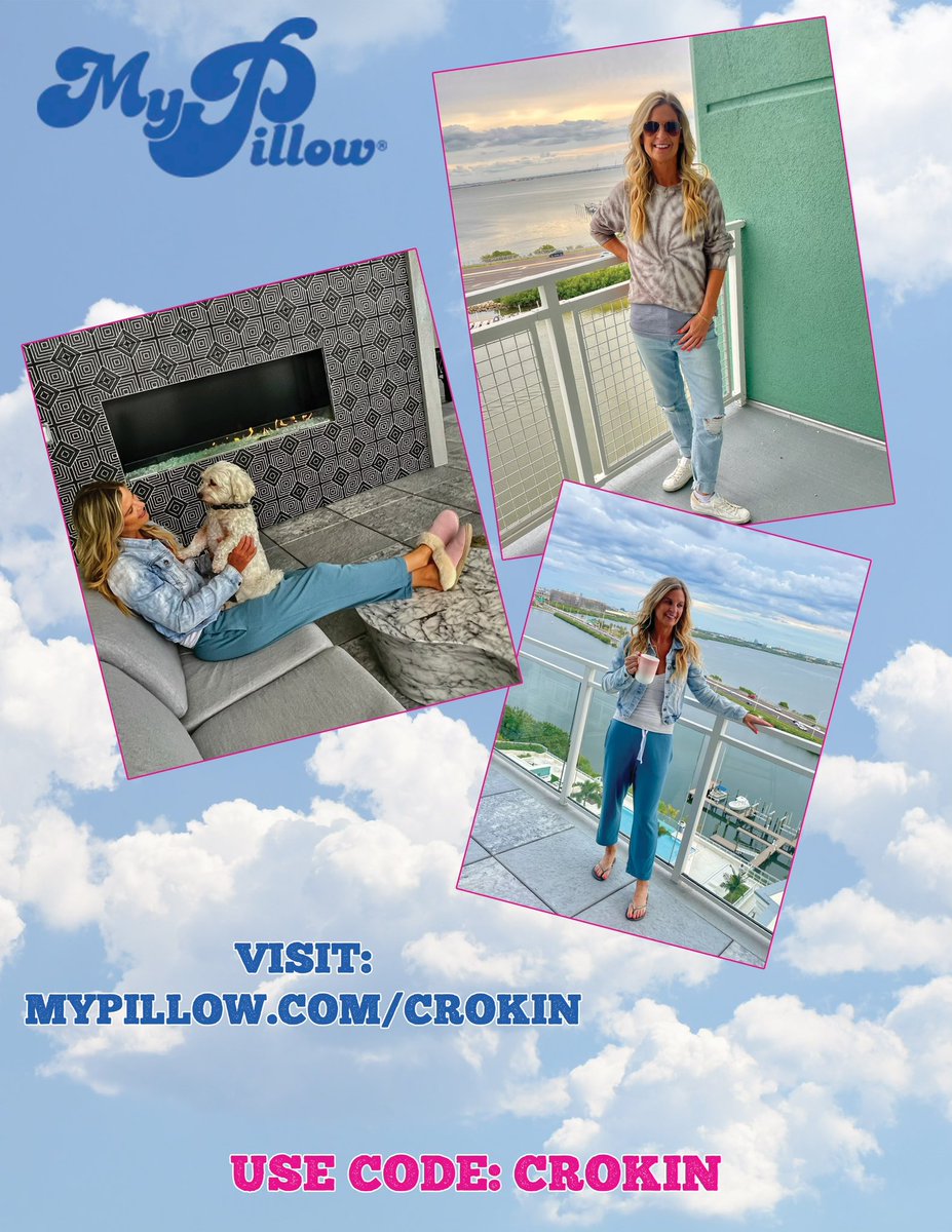 My top cozy fall fashion picks from MyPillow! 

- Women’s Sweatshirt Tie Dye. 
- Women’s Slip-On MySlippers.
- Women’s Drawstring Sleep Pants. 

Use Promo Code: CROKIN

mypillow.com/crokin