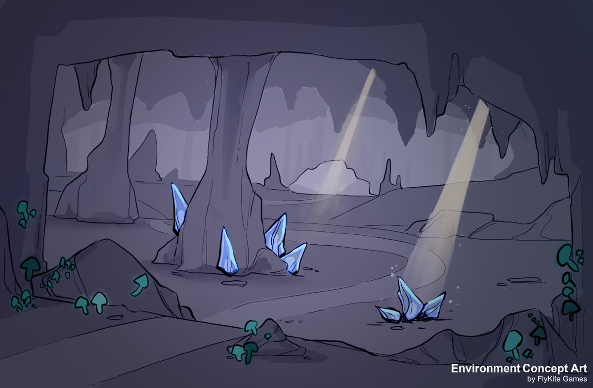 FlykiteGames's tweet photo. ⛏️Do you like mining games?

👀 Have a look at our concept art for how we want our caves to look in our 3D mining game with trucks.

🛻 Follow us to stay up-to-date with our game!

#gamedev #indiegame #indiegamedev #gaming #game #unity #madewithunity #conceptart https://t.co/IbPkK9VEiA