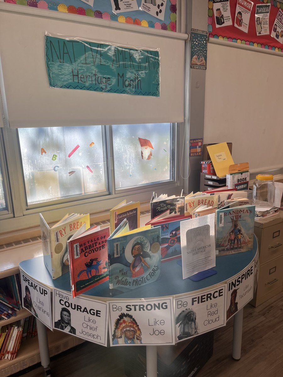 MrsSokhey's tweet image. 🌾📚 Embracing Native American Heritage Month in the library! Explore rich traditions, diverse cultures, and captivating stories that celebrate the vibrant tapestry of Native American heritage! 🌾📚 #okeydokeymrssokhey #GreatHappensHere23_24 #elementarylibrarian @ParkwayEMSchool
