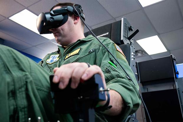 _Netsimco's tweet image. Report: Air Force Leaders Want More High-Tech Flight Simulators to Train New Pilots for War  
#AirForce #FlightSimulators #PilotTraining #MilitaryTraining
military.com/daily-news/202…