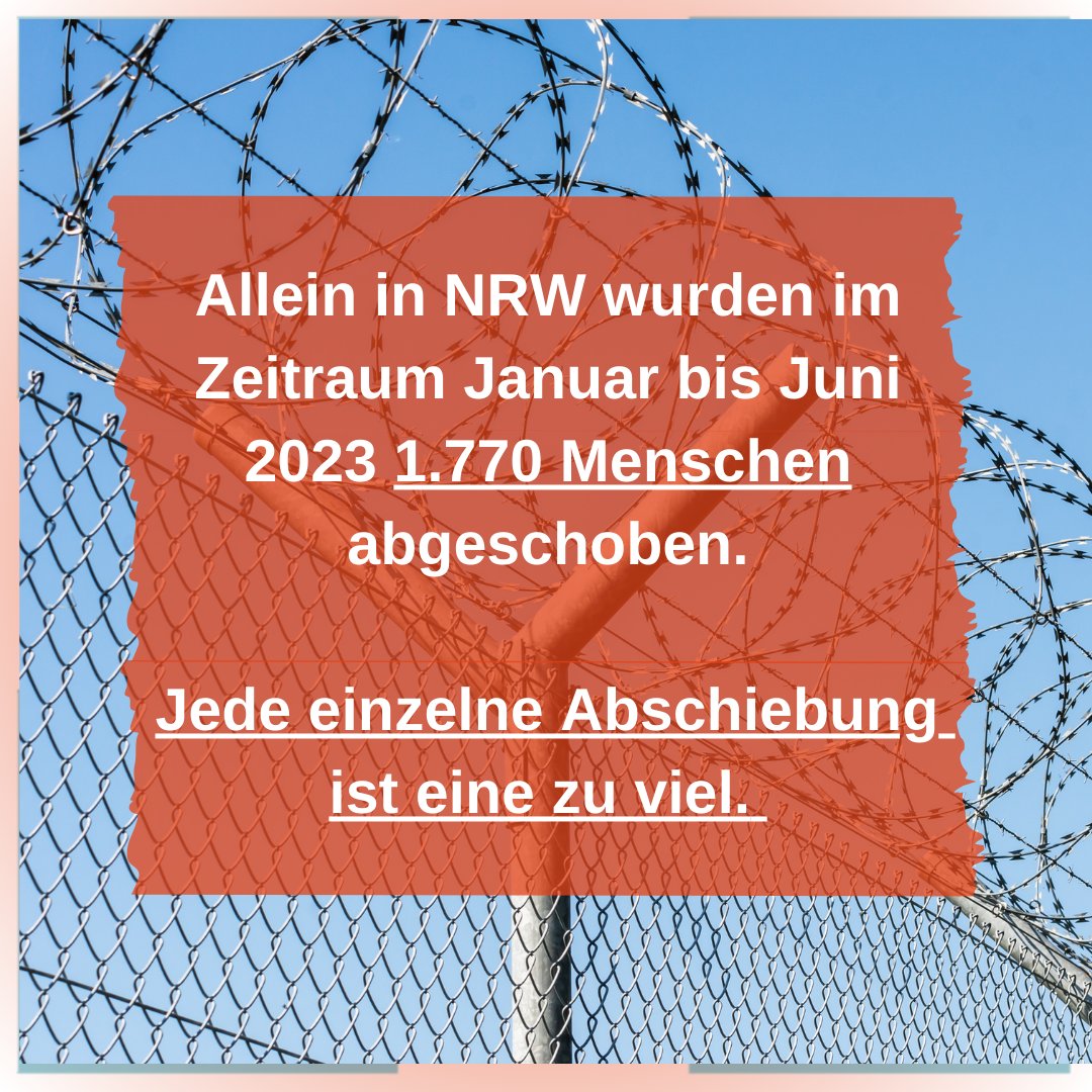 Die geplanten neuen Abschiebungsregelungen der 🚦 Ampel machen fassungslos – dabei weiß kaum jemand, wie viele Menschen schon jetzt abgeschoben werden. [1/2]

#AbschiebungsreportingNRW