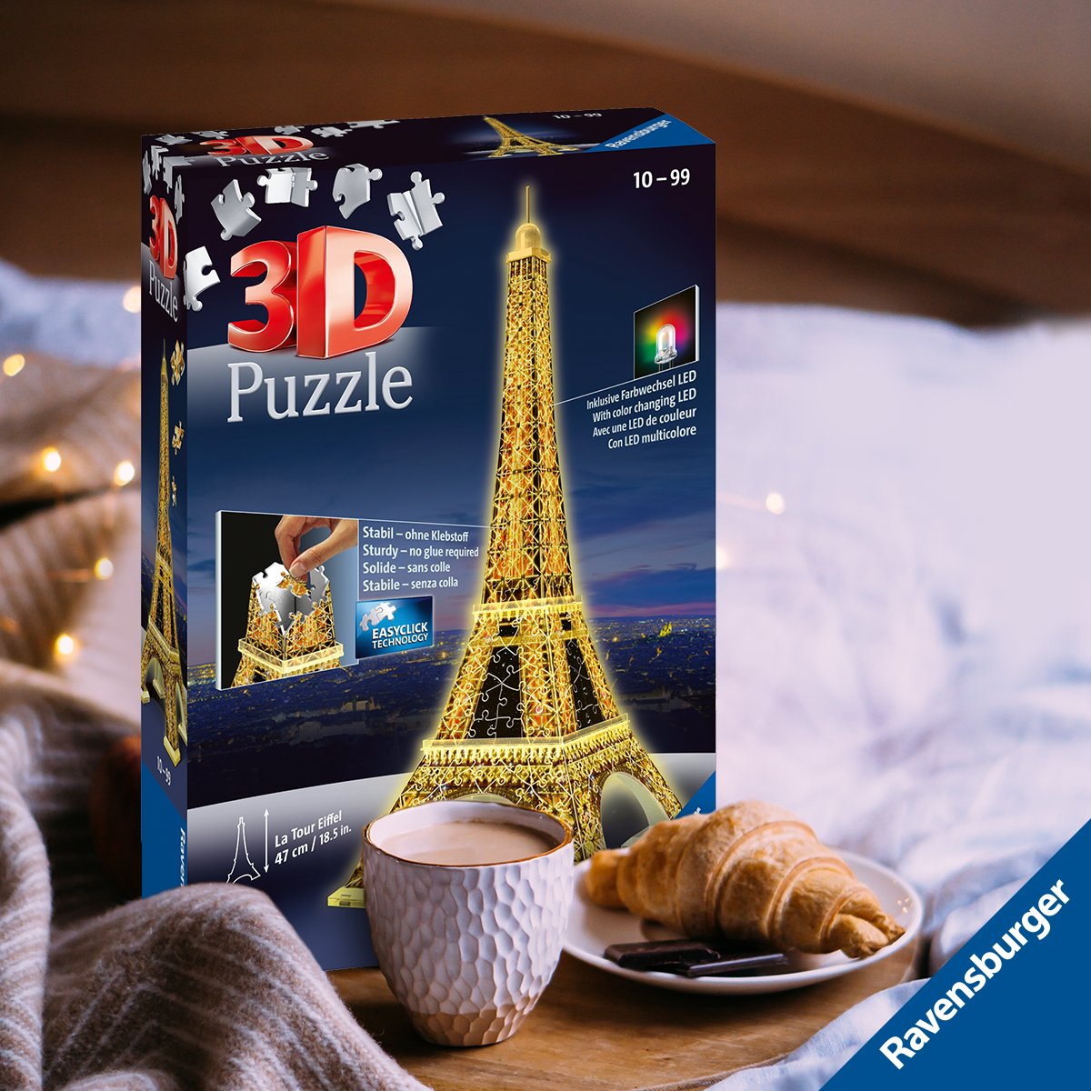 Tour Eiffel Puzzle 3D Night Edition Ravensburger 