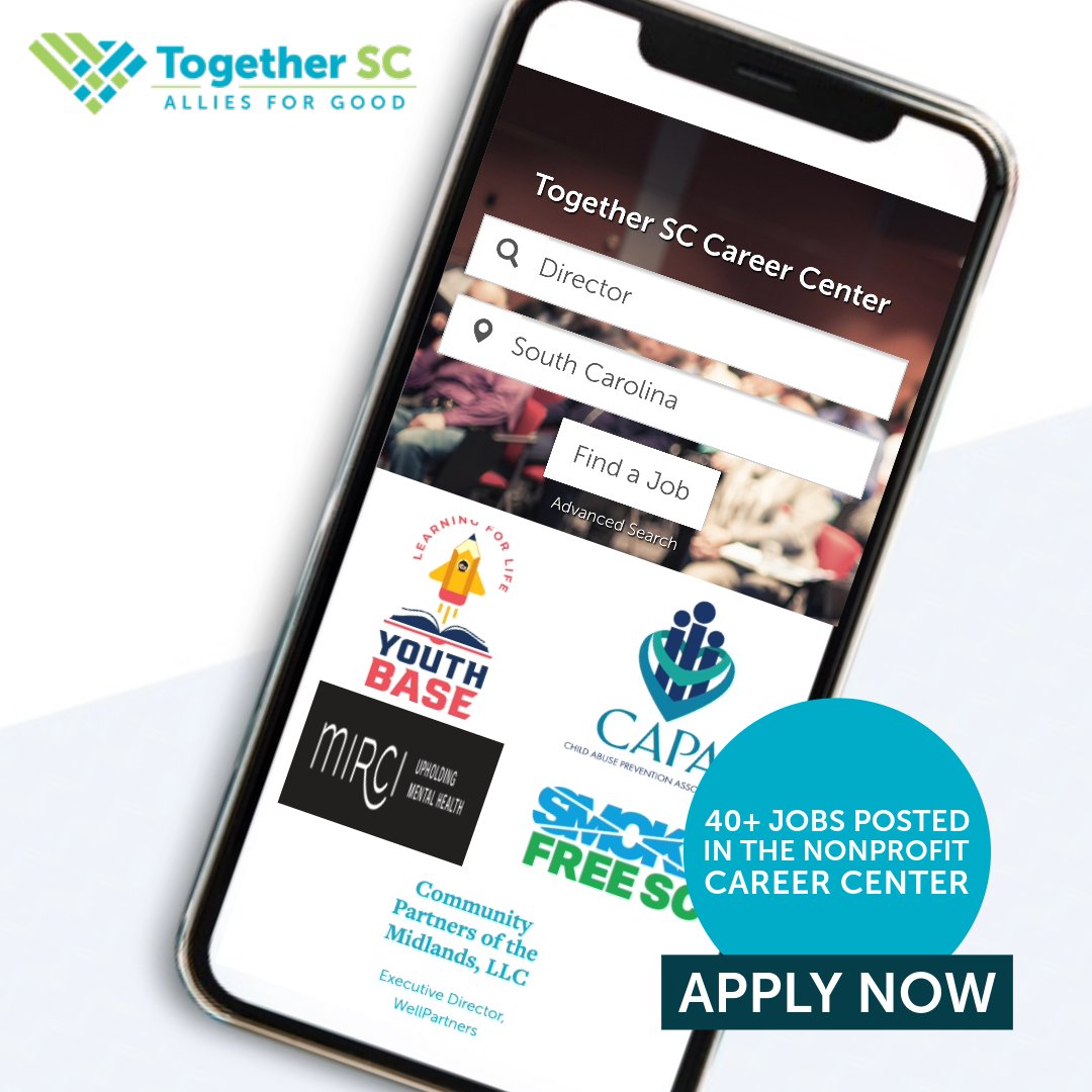 #NonprofitJobs There are 40+ jobs in the Career Center. Please share with friends to help recruit the talent we need. 
🥾 jobs.togehtersc.org

#AlliesForGood #TogetherSC #SCNonprofits