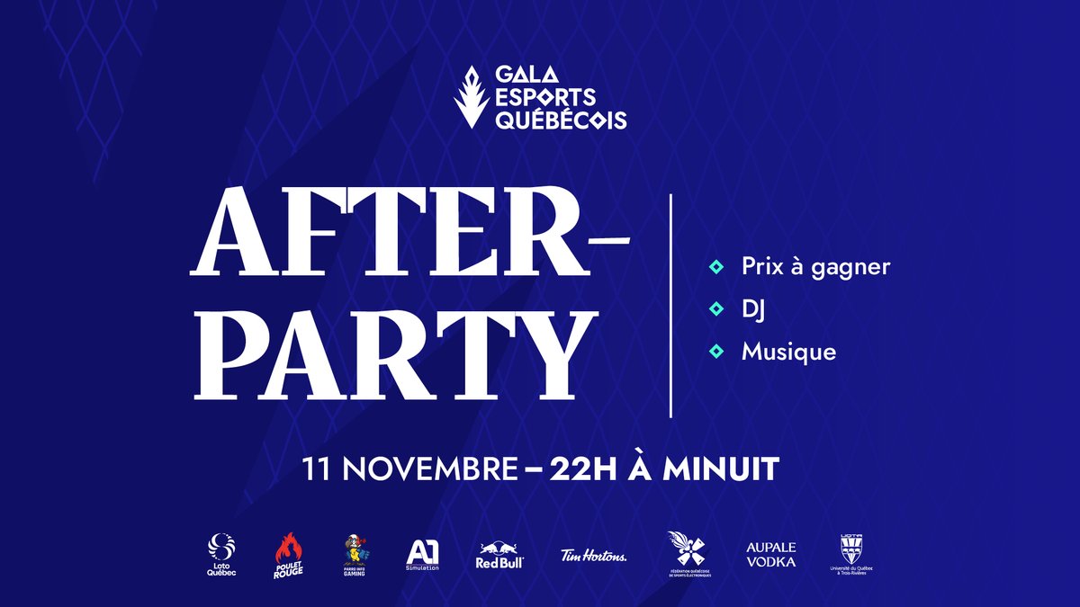 Un AFTER-PARTY?! Ben OUI!🎉
Des prix à gagner, un DJ et un party vibe juste pour vous!

🕑22h à Minuit

N'oublie pas d'acheter ton billet pour ne rien manquer!
🔗eventbrite.com/e/billets-coup…