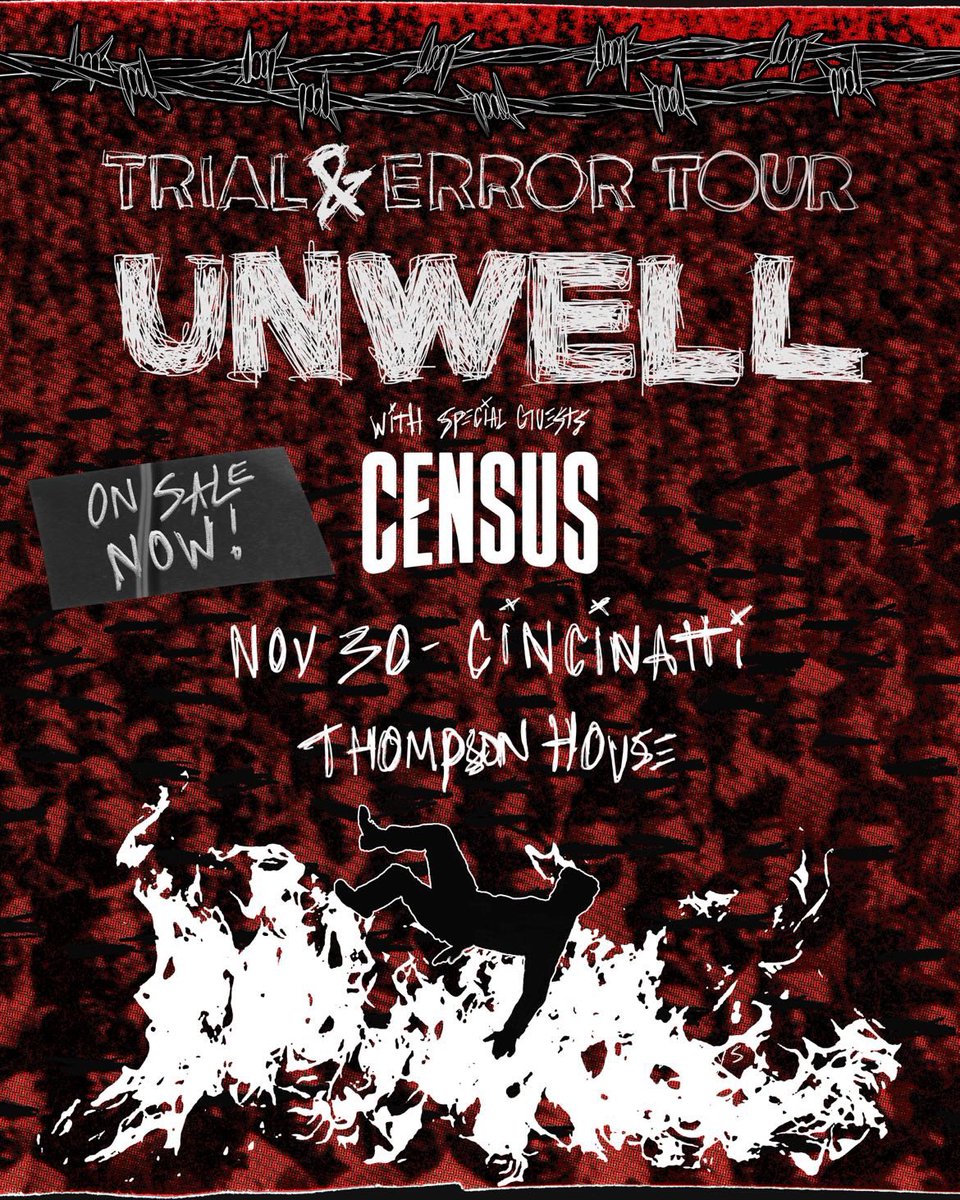 thebandcensus's tweet photo. CINCINNATI ❤️‍🔥 we’ve got tickets on sale now for our show 11/30 at Thompson House!! https://t.co/IqCiF95R49