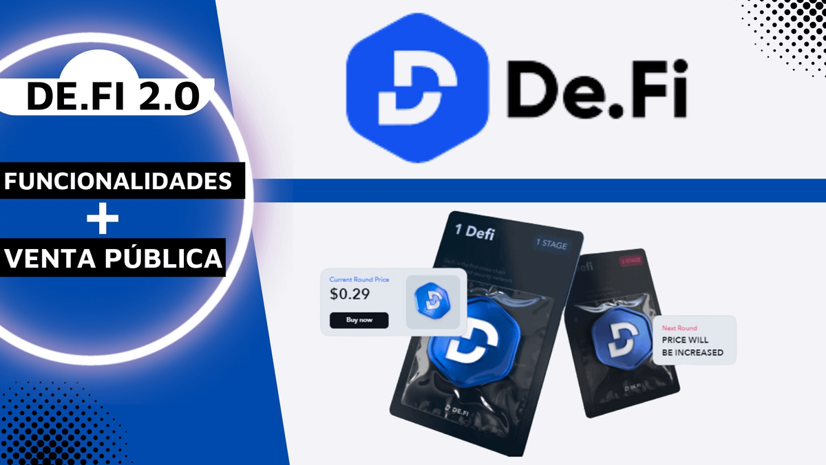 LexMorenoCripto's tweet photo. La SuperDapp @DeDotFi busca ser a herramienta DeFi definitiva 👑

Actualmente están en fase de venta pública de su token $DEFI
🔗https://t.co/iMeqOT9t13

Si farmeas Airdrops, haces Yield farming o te mueves por las DeFI debes utilizarla 🔝

Te cuento todo en este 🧵