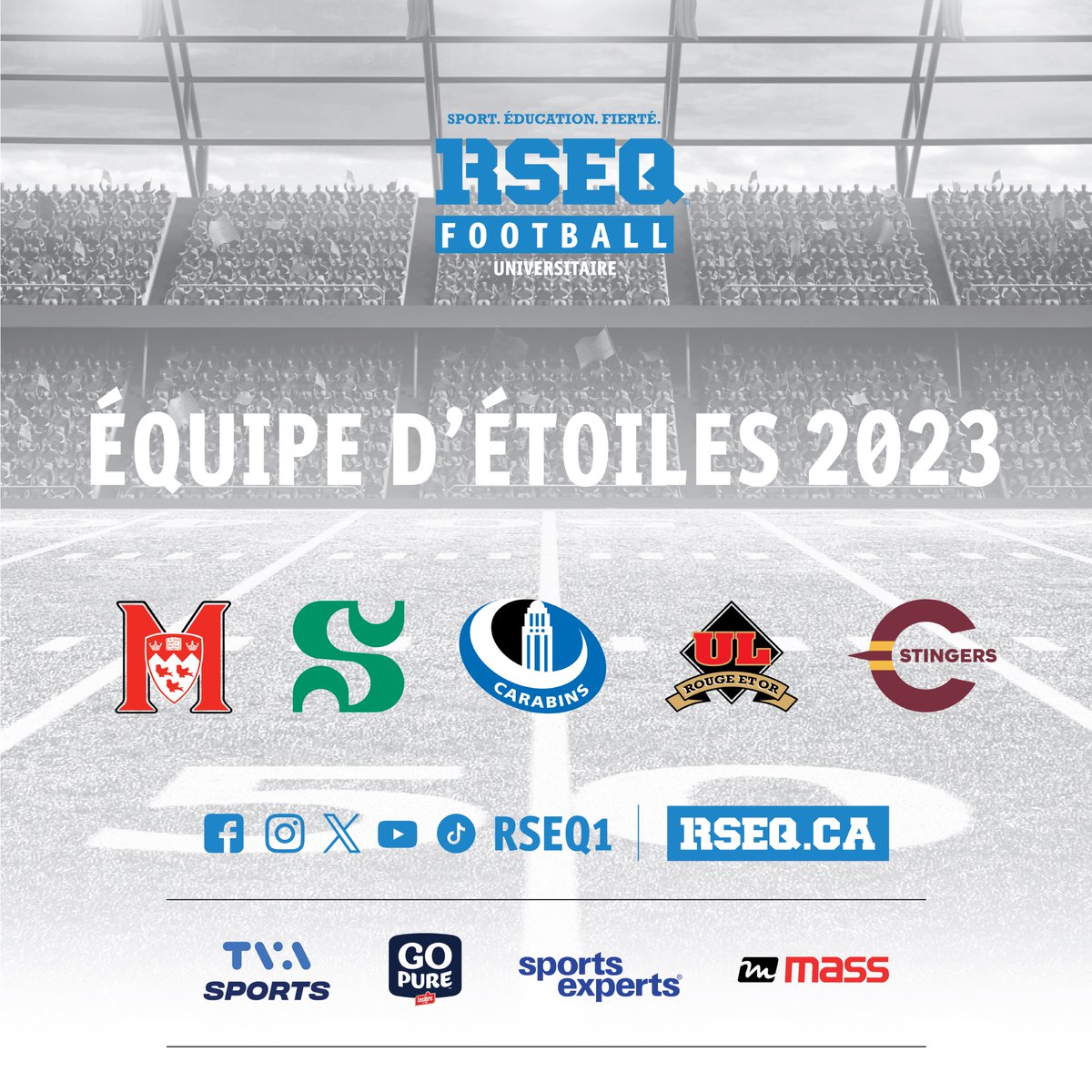 RSEQ1's tweet photo. [Football Universitaire]

Les étoiles de la saison 2023-2024 dévoilées! 

Plus d'infos ici : https://t.co/ET01sLfgfG

#RSEQ #sport #éducation #fierté https://t.co/Qms2p5J6WM