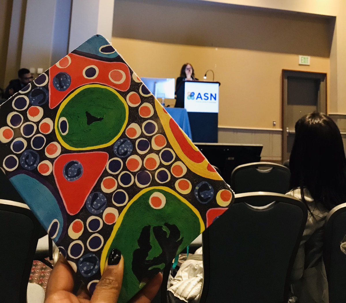 theglasspusher's tweet photo. @Tiff_Caza with an update on #Nell1 membranous GN! Also stop by the @arkanalabs exhibitor booth and pick up a journal with her kidney artwork on the cover! @ASNKidney @Renalpathsoc #Kidneyweek2023 #Renalpath #Nephtwitter #nephtwitter https://t.co/VkWBu86mX4