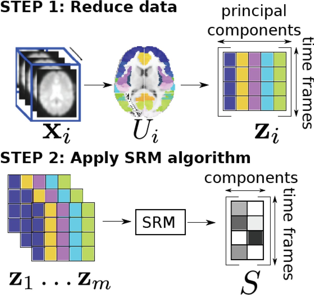 ApertureOHBM's tweet image. New paper by @hr1ch3rd and @BertrandThirion offers a fast, memory efficient, and identifiable application of the shared response model doi.org/10.52294/001c.…