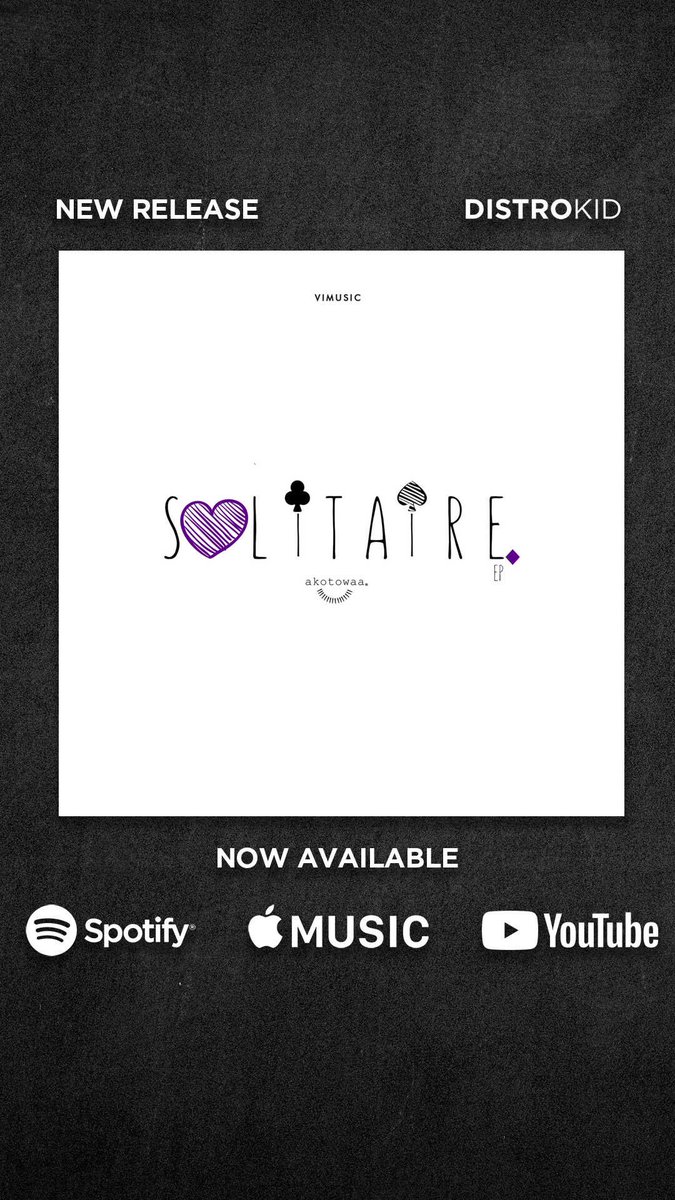 _Akotowaa's tweet photo. It is my pleasure to announce that my 2016 debut spoken word project, the SOLITAIRE EP, is back up on all major streaming platforms! Youโre welcome. ๐ธ๏ธ๐๐ธ๏ธ๐ #SolitaireEP
https://t.co/tLEgfMnZSl https://t.co/k1bbiWqWF2