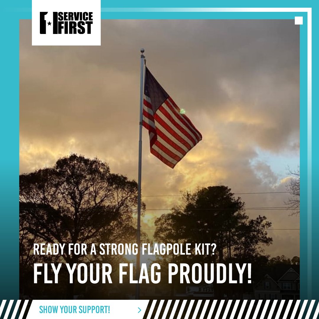 🌟 Get the Old Glory Flagpole - the perfect choice for homeowners and flag enthusiasts!
😍 Made from high strength 11 Gauge steel, our flagpoles are built to withstand winds of 100 mph+.
⚡ Shop now and show your patriotism with pride!
🇺🇸 Servicefirstproducts.com