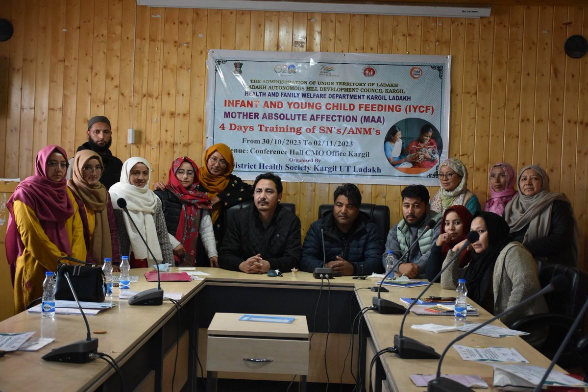 So proud to share that #Ladakh has completed  the #MothersAbsoluteAffection training of their ANMs and Staff Nurses! The optimism and dedication of the staff truly appreciated @NhmLadakh @DIPR_kargil . Support to improve #Nutrition outcomes essential to sustain improvement