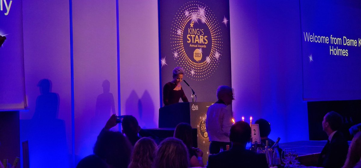KingsCollegeNHS's tweet photo. 🌟 We're kicking off our #KingsStars awards with King's CEO @CliveKay and our guest presenter Double Olympic Champion, Dame Kelly Holmes.
@SupportKings l #TeamKings https://t.co/Dk9k4LHbvd